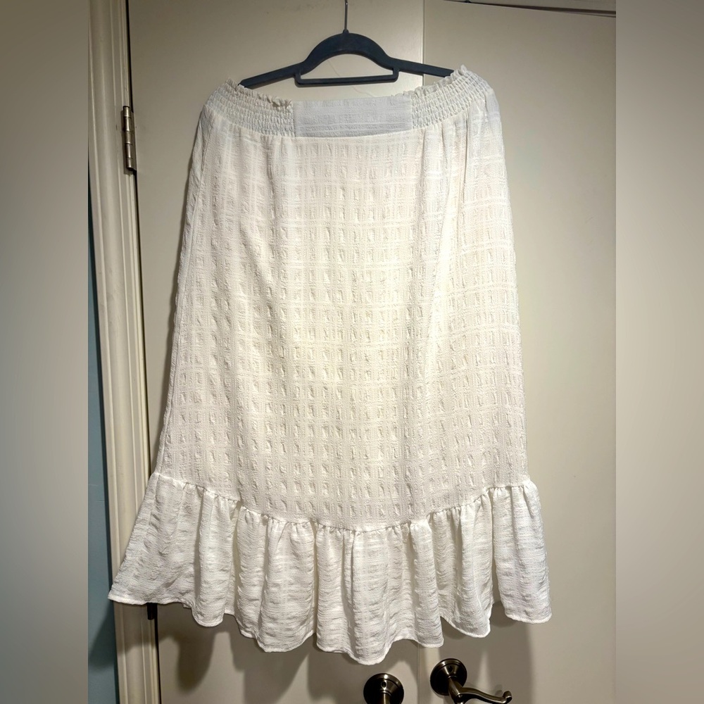 Altar’d State cream midi skirt